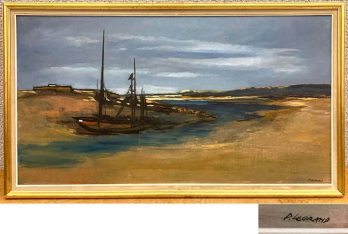 Acrylique sur isorel signée P. Legrand