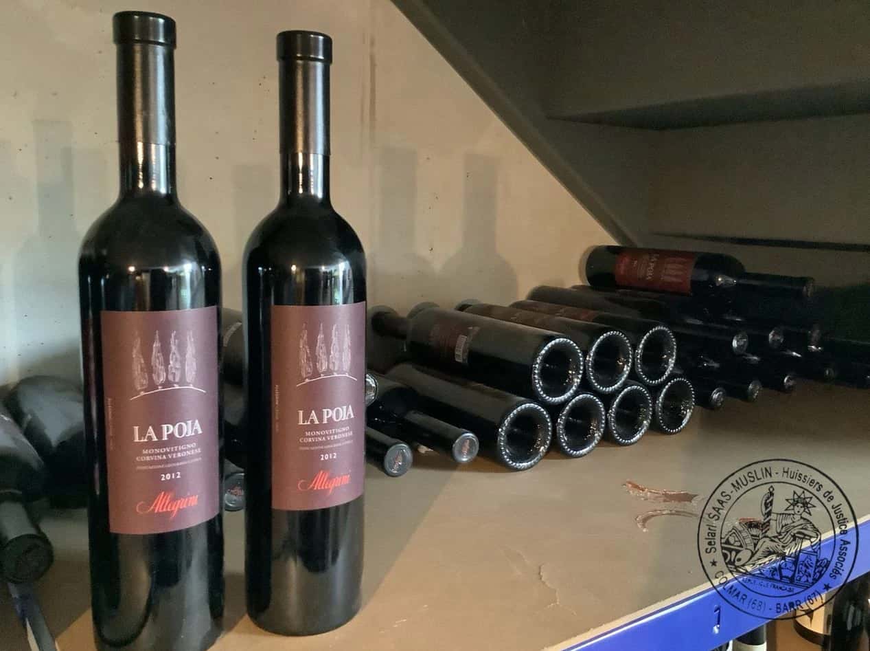 25 bouteilles de vin La Poja