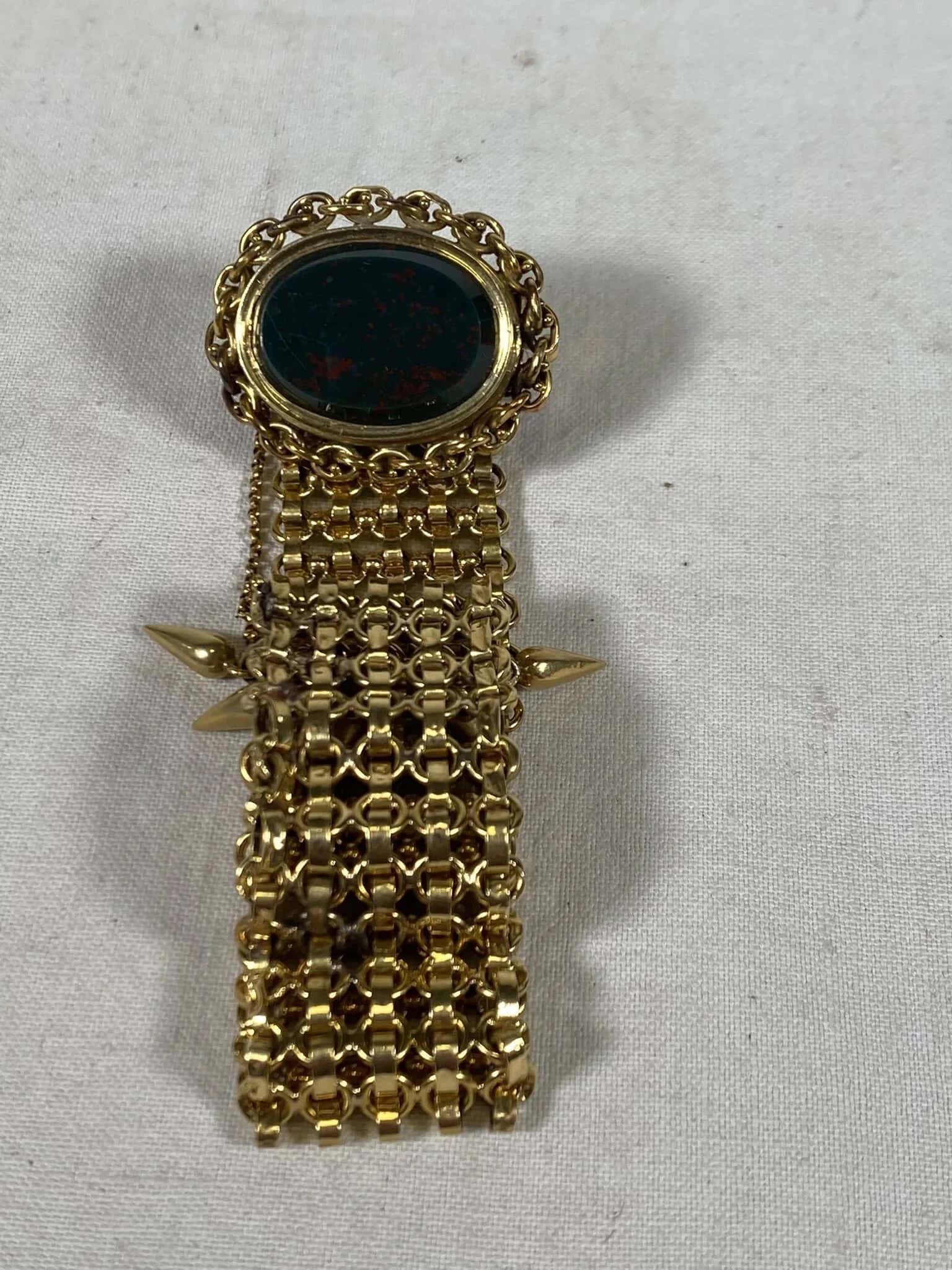 Bracelet maille fantaisieen or jaune de 39.9gr