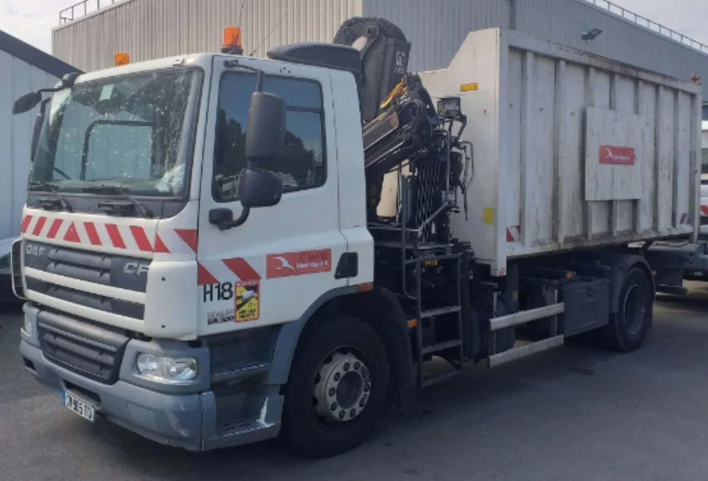Camion DAF benne année 2012 immatriculé : CN-905-TQ