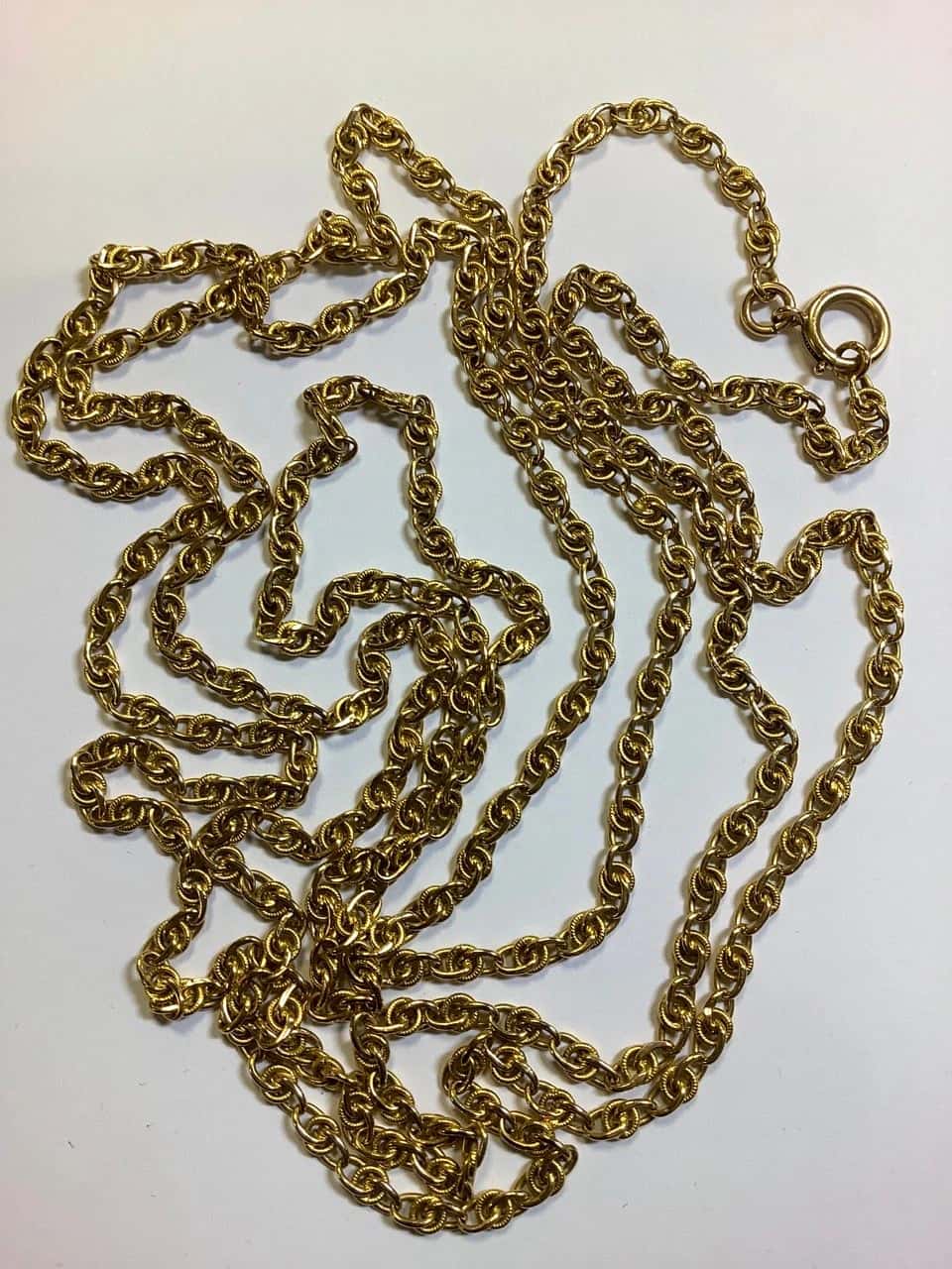 Chaîne de montre en or de 160 cm, 23,88 g