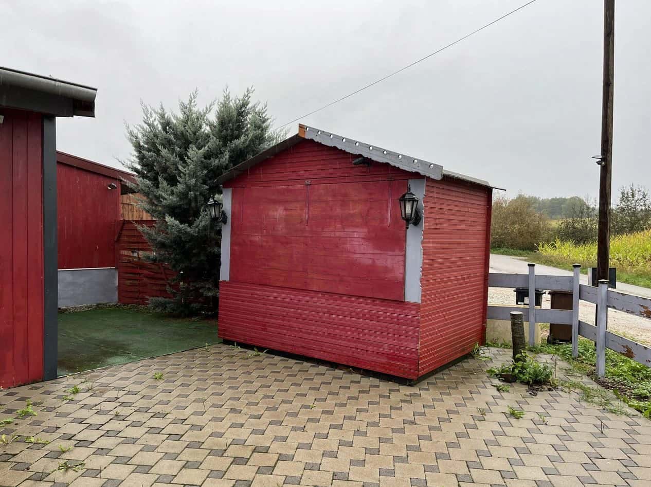 Un chalet de marché de Noël