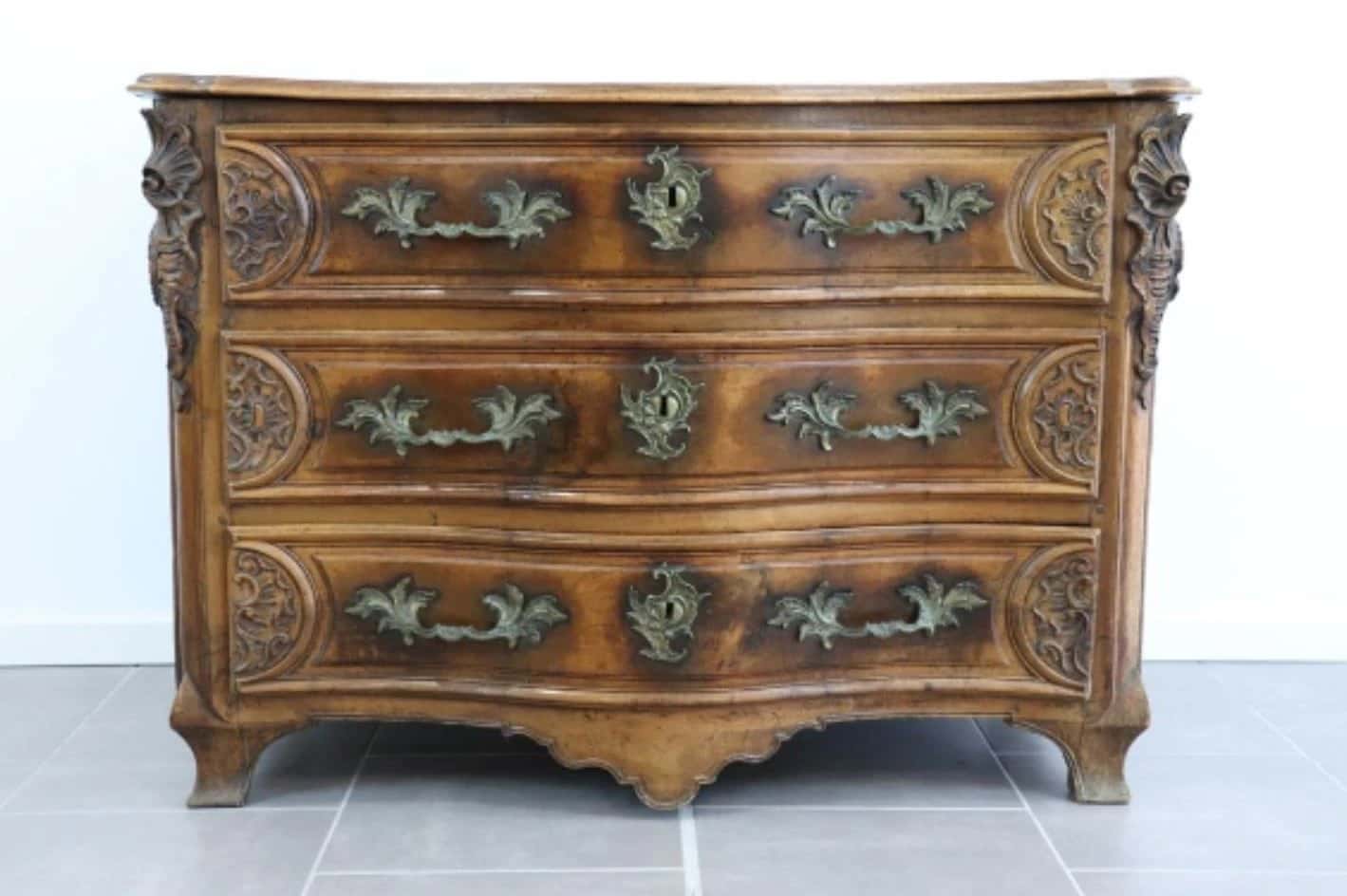 Commode d'époque Louis XV de 96,5x137x73 cm
