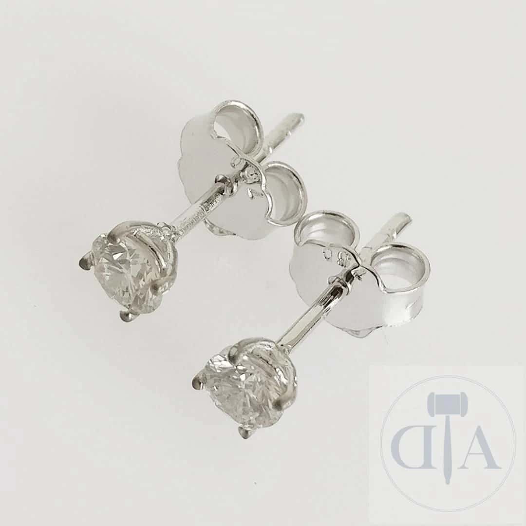 0.46ct Diamond Earrings - Material: 18 kt. White… — photo 1