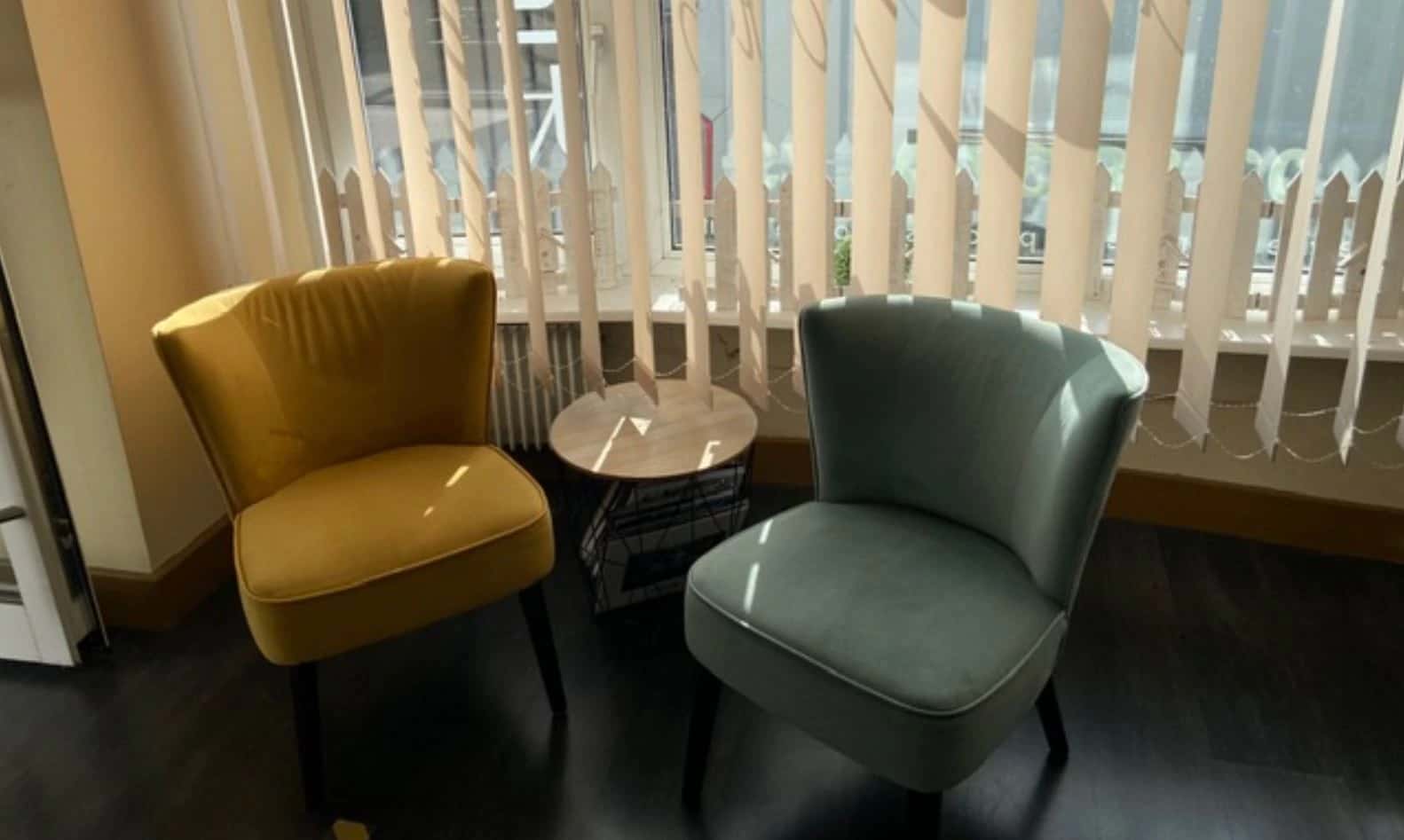 2 fauteuils en velours