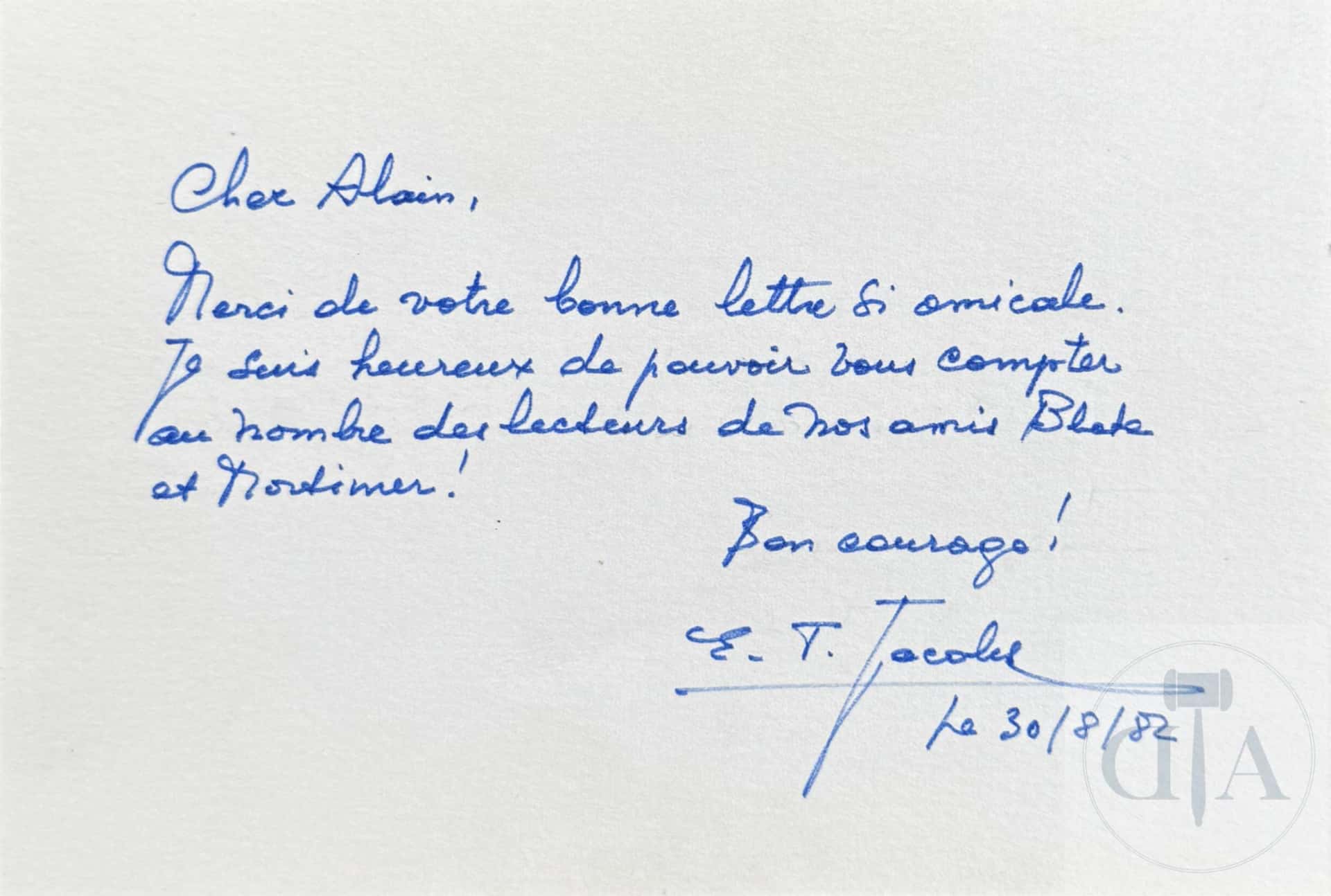Jacobs / Blake et Mortimer. Album "Le secret de l'…, Jacobs · BLAKE ET MORTIMER · 1954 — photo 1