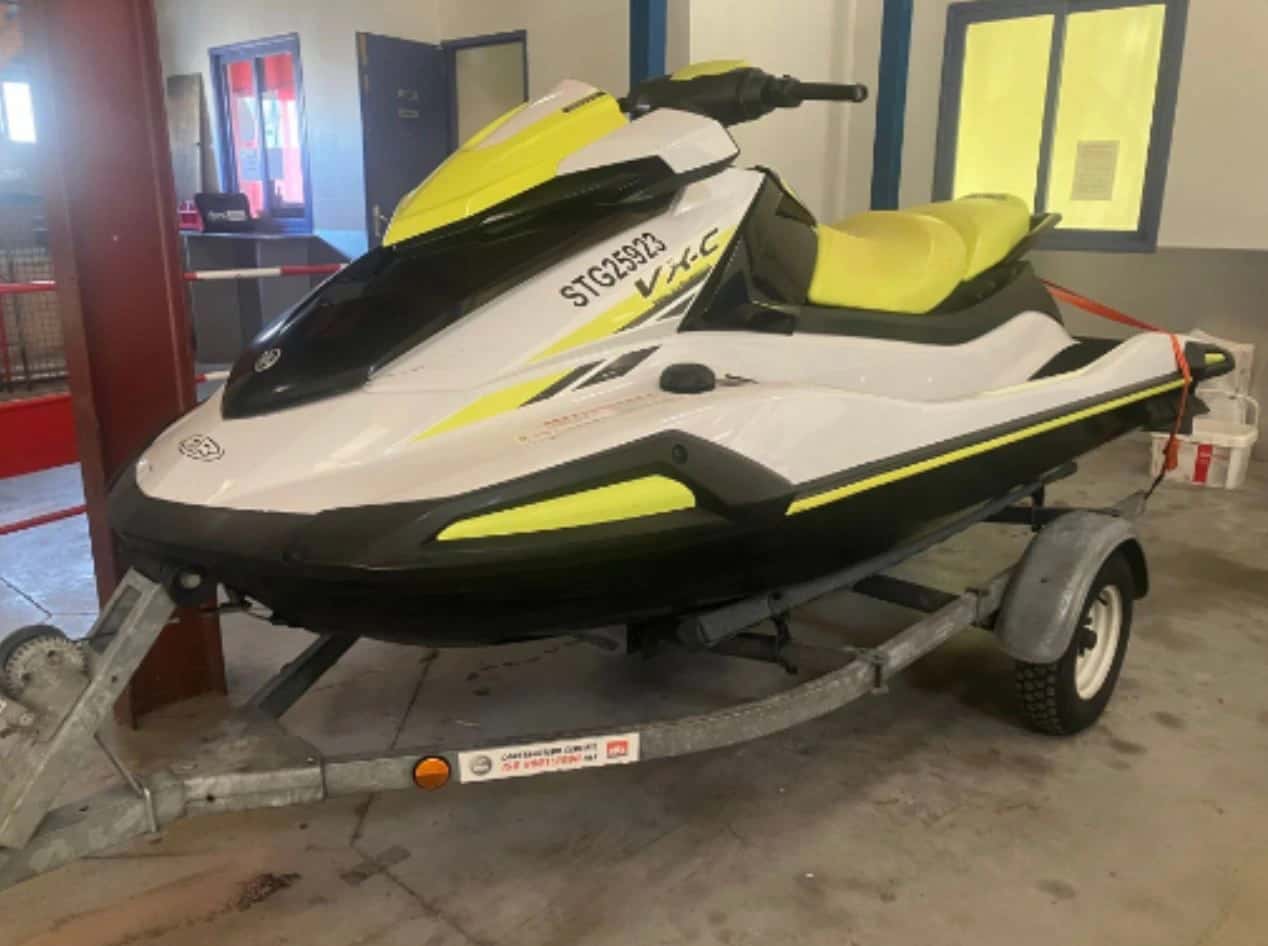 Jetski Yamaha, année 2021, avec 911 km au compteur