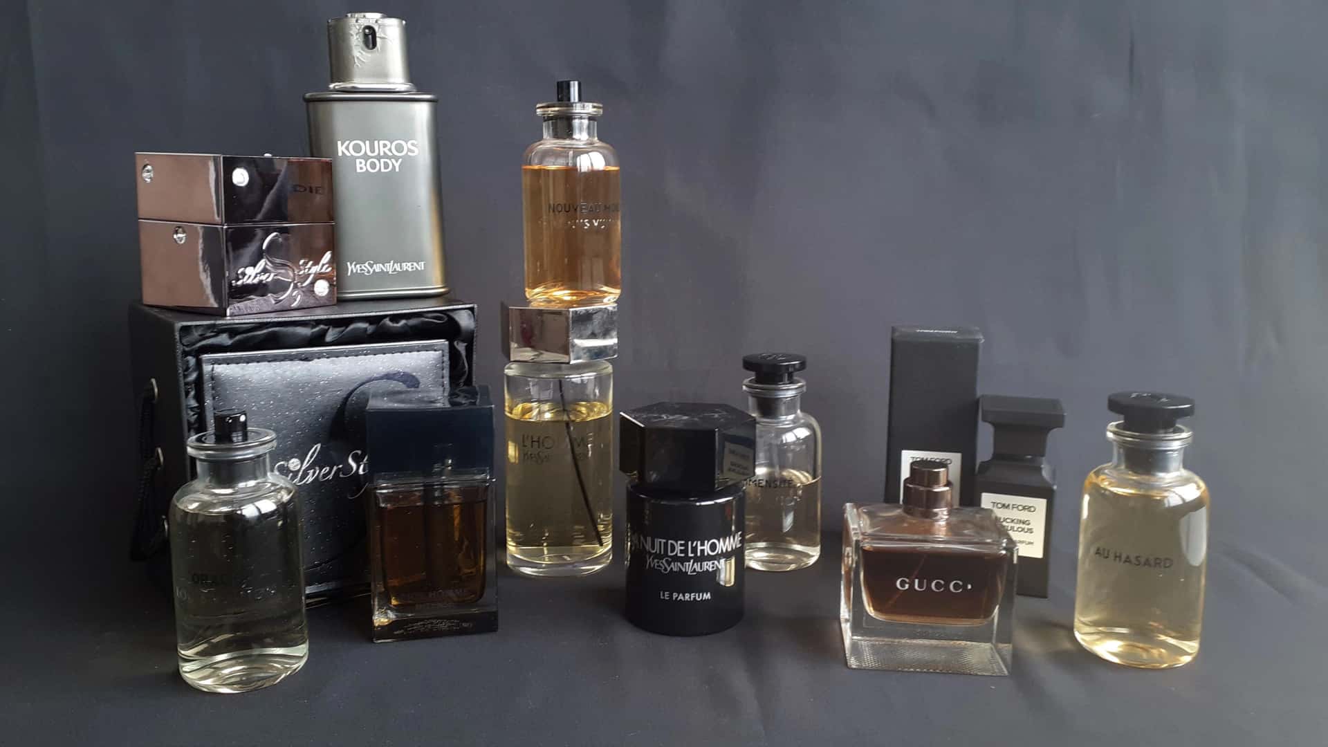 Lot de dix parfums homme