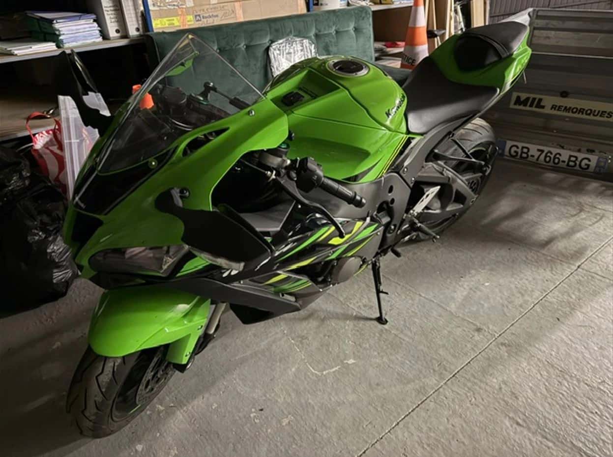 Moto Kawasaki Ninja, avec 31 134 km au compteur