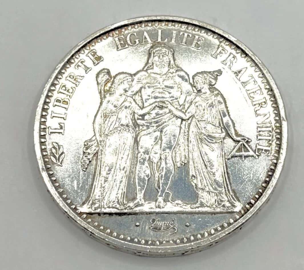 Pièce en argent Hercule 10 francs de 1965 de 24,95 g