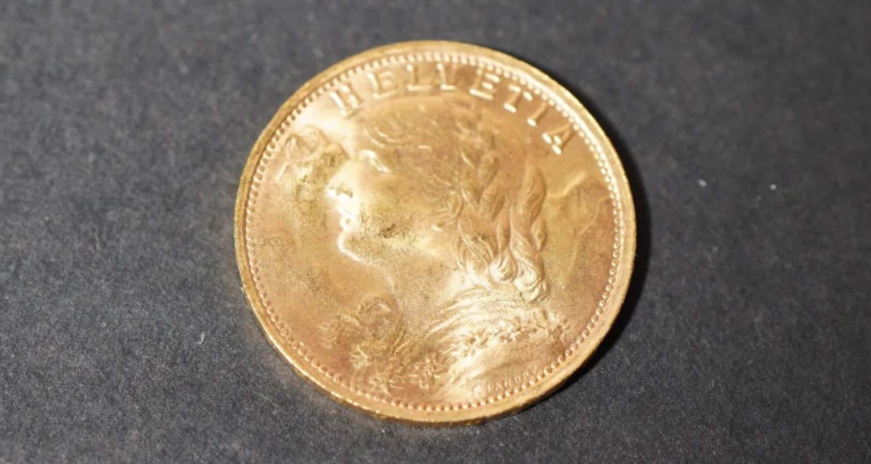 Pièce de 20 Francs Suisse en or, Pièce en or à Paris — photo 1