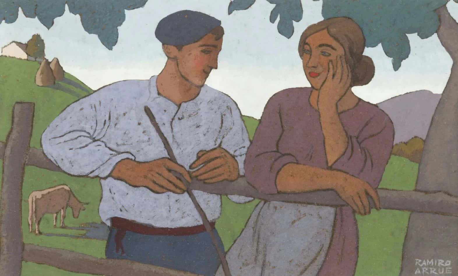 Ramiro Arrue (1892-1971) : Les amoureux, Ramiro Arrue à Bordeaux — photo 1
