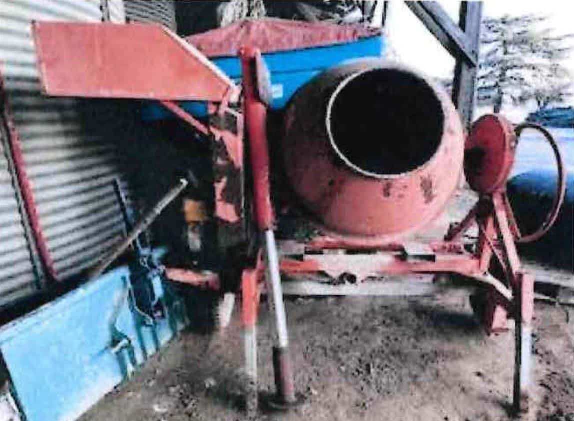Une bétonnière thermique