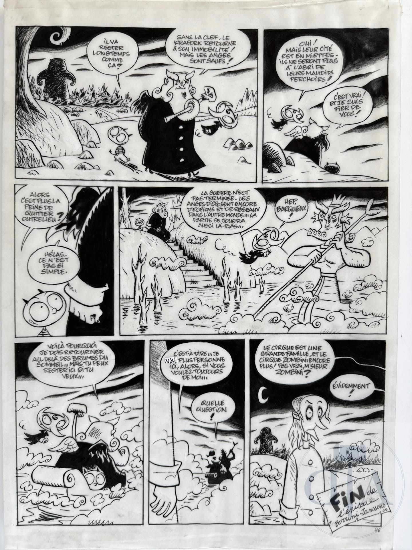 Borrini/Karma. Planche originale n°46 de fin de l'…, Borrini · KARMA · 2005 — photo 1
