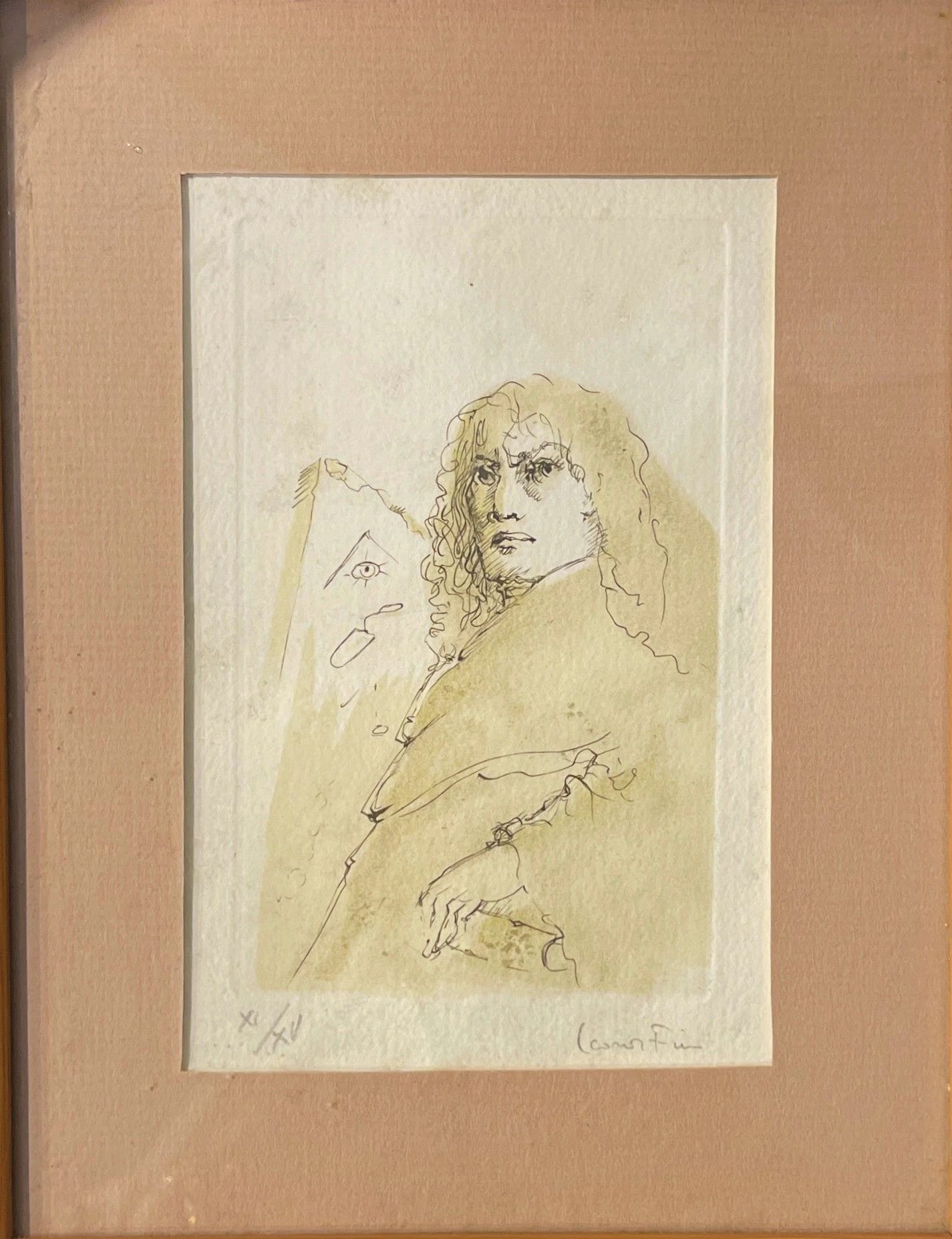 Léonor FINI (1906-1996) Le grand Architecte . L'Ap…, Léonor Fini · Crayon · 1906 à Nîmes — photo 1